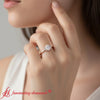 Load image into Gallery viewer, oval-offbeat-modern-engagement-ring-rose-gold-fdenr10080-model