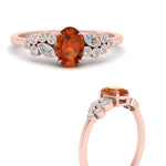 Load image into Gallery viewer, oval-orange-sapphire-cluster-diamond-ring-in-rose-gold-FDENS3110OVRGSAOR-NL-RG-GS.jpg