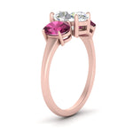 Load image into Gallery viewer, oval-pink-sapphire-3-stone-basket-engagement-ring-in-rose-gold-FD10416OVRGSADPRIANGLE2-NL-RG