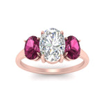 Load image into Gallery viewer, oval-pink-sapphire-3-stone-basket-engagement-ring-in-rose-gold-FD10416OVRGSADPRIANGLE5-NL-RG_0f829f9f-1a73-4d5d-a55f-0a155bf6ec42