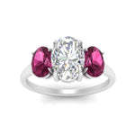 Load image into Gallery viewer, oval-pink-sapphire-3-stone-basket-engagement-ring-in-white-gold-FD10416OVRGSADPRIANGLE5-NL-WG_5a6becb3-474f-493b-897b-892ae2a861bb