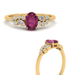 Load image into Gallery viewer, oval-pink-sapphire-cluster-diamond-ring-in-yellow-gold-FDENS3110OVRGSADRPI-NL-YG-GS.jpg