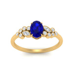 Load image into Gallery viewer, oval-sapphire-cluster-diamond-ring-in-yellow-gold-FDENS3110OVRGSABL-NL-YG-GS.jpg