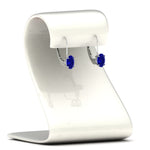 Load image into Gallery viewer, oval-sapphire-lever-back-2-ctw.-solitaire-earrings-in-white-gold-FDEAR9225OVGSABL-2.00CT-NL-WG