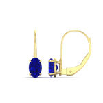 Load image into Gallery viewer, oval-sapphire-lever-back-2-ctw.-solitaire-earrings-in-yellow-gold-FDEAR9225OVGSABL-2.00CT-NL-YG