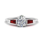 Load image into Gallery viewer, oval-shaped-bar-baguette-3-stone-ruby-engagement-ring-in-FDENS100OVRGRUDR-NL-WG
