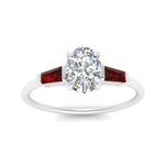 Load image into Gallery viewer, oval-shaped-bar-baguette-3-stone-ruby-engagement-ring-in-FDENS100OVRGRUDR-NL-WG
