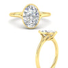 Load image into Gallery viewer, Oval Cut Bezel Set Diamond Solitaire Engagement Ring