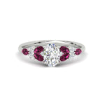 Load image into Gallery viewer, oval-shaped-big-floral-vintage-pink-sapphire-engagement-ring-in-white-gold-fdenr11603ovrgsadrpisleep-nl-wg_39ed6897-cc40-4ffe-bd9a-a192e5ca00b6.jpg?v=1764930343