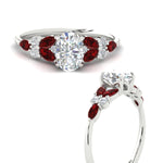 Load image into Gallery viewer, oval-shaped-big-floral-vintage-ruby-engagement-ring-in-white-gold-fdenr11603ovrgrudrangle3-nl-wg.jpg?v=1764930331