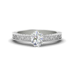 Load image into Gallery viewer, oval-shaped-celtic-engraved-solitaire-ring-in-white-gold-fdenr8544ovrsleep-nl-wg