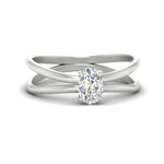 Load image into Gallery viewer, oval-shaped-crossover-solitaire-engagement-ring-in-white-gold-fdenr1008ovrsleep-nl-wg