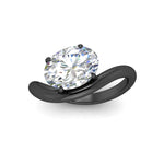 Load image into Gallery viewer, oval-shaped-curve-wave-diamond-solitaire-engement-ring-in-black-gold-fd11566ovr-nl-bg.jpg