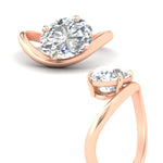 Load image into Gallery viewer, oval-shaped-curve-wave-diamond-solitaire-engement-ring-in-rose-gold-fd11566ovr-nl-rg.jpg