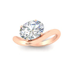 Load image into Gallery viewer, oval-shaped-curve-wave-diamond-solitaire-engement-ring-in-rose-gold-fd11566ovr-nl-rg.jpg