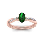 Load image into Gallery viewer, oval-shaped-emerald-engagement-ring-in-rose-gold-FD8253OVRGEMGR-NL-RG-GS.jpg