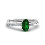 Load image into Gallery viewer, oval-shaped-emerald-engagement-ring-in-white-gold-FD8253OVRGEMGR-NL-WG-GS.jpg