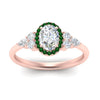 Load image into Gallery viewer, oval-shaped-halo-cluster-accent-emerald-engagement-ring-in-rose-gold-FD10512OVRGEMGRANGLE5-NL-RG_4c04c081-1283-4093-8e65-e4976201415d.jpg?v=1770117371