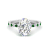 Load image into Gallery viewer, oval-shaped-hidden-halo-diamond-engagement-ring-with-emerald-in-white-gold-FD10801OVRGEMGR-NL-WG