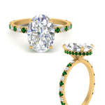 Load image into Gallery viewer, Oval Diamond Hidden Halo Engagement Ring