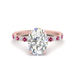 Load image into Gallery viewer, oval-shaped-hidden-halo-diamond-engagement-ring-with-pink-sapphire-in-rose-gold-FD10801OVRGSADRPI-NL-RG