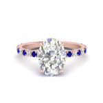 Load image into Gallery viewer, oval-shaped-hidden-halo-diamond-engagement-ring-with-sapphire-in-rose-gold-FD10801OVRGSABL-NL-RG