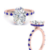 Load image into Gallery viewer, oval-shaped-hidden-halo-diamond-engagement-ring-with-sapphire-in-rose-gold-FD10801OVRGSABLANGLE3-NL-RG