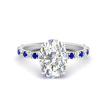 Load image into Gallery viewer, oval-shaped-hidden-halo-diamond-engagement-ring-with-sapphire-in-white-gold-FD10801OVRGSABL-NL-WG