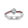 Load image into Gallery viewer, oval-shaped-infinity-twist-diamond-engagement-ring-with-ruby-in-14K-white-gold-FD8253OVRGRUDR-NL-WG