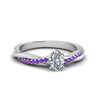 Load image into Gallery viewer, oval-shaped-infinity-twist-diamond-engagement-ring-with-violac-topaz-in-14K-white-gold-FD8253OVRGVITO-NL-WG