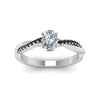 Load image into Gallery viewer, oval-shaped-infinity-twist-engagement-ring-with-black-diamond-in-14K-white-gold-FD8253OVRGBLACK-NL-WG