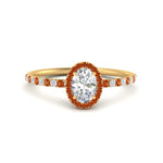Load image into Gallery viewer, oval-shaped-orange-sapphire-halo-petite-engagement-ring-in-yellow-gold-FD8523OVRGSAORANGLE3-NL-YG