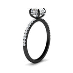 Load image into Gallery viewer, oval-shaped-pave-underhalo-engagement-ring-in-black-gold-FDENR11490OVRANGLE2-NL-BG.jpg?v=1761729751