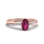 Load image into Gallery viewer, oval-shaped-pink-sapphire-engagement-ring-in-rose-gold-FD8253OVRGSADRPI-NL-RG-GS.jpg