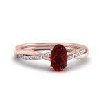 Load image into Gallery viewer, oval-shaped-ruby-engagement-ring-in-rose-gold-FD8253OVRGRUDR-NL-RG-GS.jpg