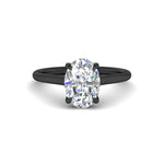 Load image into Gallery viewer, oval-shaped-stunning-solitaire-diamond-ring-in-black-gold-FD11296OVR-NL-BG