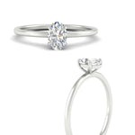 Load image into Gallery viewer, oval-shaped-thin-classic-solitaire-engagement-ring-in-white-gold-fdens9358ovrangle3-nl-wg
