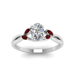 Load image into Gallery viewer, oval-shaped-twisted-petal-diamond-engagement-ring-with-ruby-in-14K-white-gold-FD8300OVRGRUDR-NL-WG.jpg