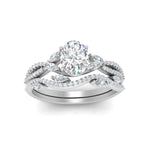 Load image into Gallery viewer, oval-shaped-twisted-vine-luxury-diamond-bridal-ring-set-in-white-gold-FDENR3211OVANGLE3-NL-WG