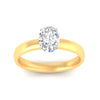 Load image into Gallery viewer, oval-shaped-two-tone-3-mm-comfort-fit-solitaire-ring-in-yellow-gold-fdens11590ovrangle5-3.00mm-nl-yg?v=1758110114