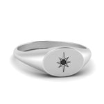 Load image into Gallery viewer, Oval Starburst Signet Ring