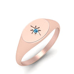 Load image into Gallery viewer, Oval Starburst Signet Ring