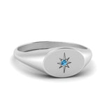 Load image into Gallery viewer, Oval Starburst Signet Ring