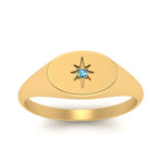Load image into Gallery viewer, Oval Starburst Signet Ring