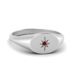 Load image into Gallery viewer, Oval Starburst Signet Ring