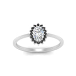 Load image into Gallery viewer, oval-sunflower-halo-black-diamond-engagement-ring-in-white-gold-FD9704OVRGBLACK-NL-wg