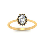 Load image into Gallery viewer, oval-sunflower-halo-black-diamond-engagement-ring-in-yellow-gold-FD9704OVRGBLACK-NL-YG