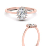 Load image into Gallery viewer, oval-sunflower-halo-diamond-engagement-ring-in-rose-gold-FD9704OVR-NL-RG