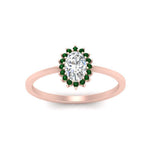 Load image into Gallery viewer, oval-sunflower-halo-emerald-engagement-ring-in-rose-gold-FD9704OVRGEMGR-NL-RG