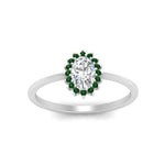 Load image into Gallery viewer, oval-sunflower-halo-emerald-engagement-ring-in-white-gold-FD9704OVRGEMGR-NL-wg